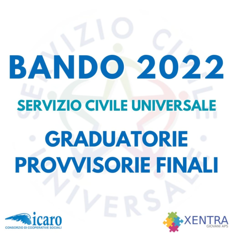 Bando 2022 Graduatorie provvisorie finali "SERVIZIO CIVILE UNIVERSALE"